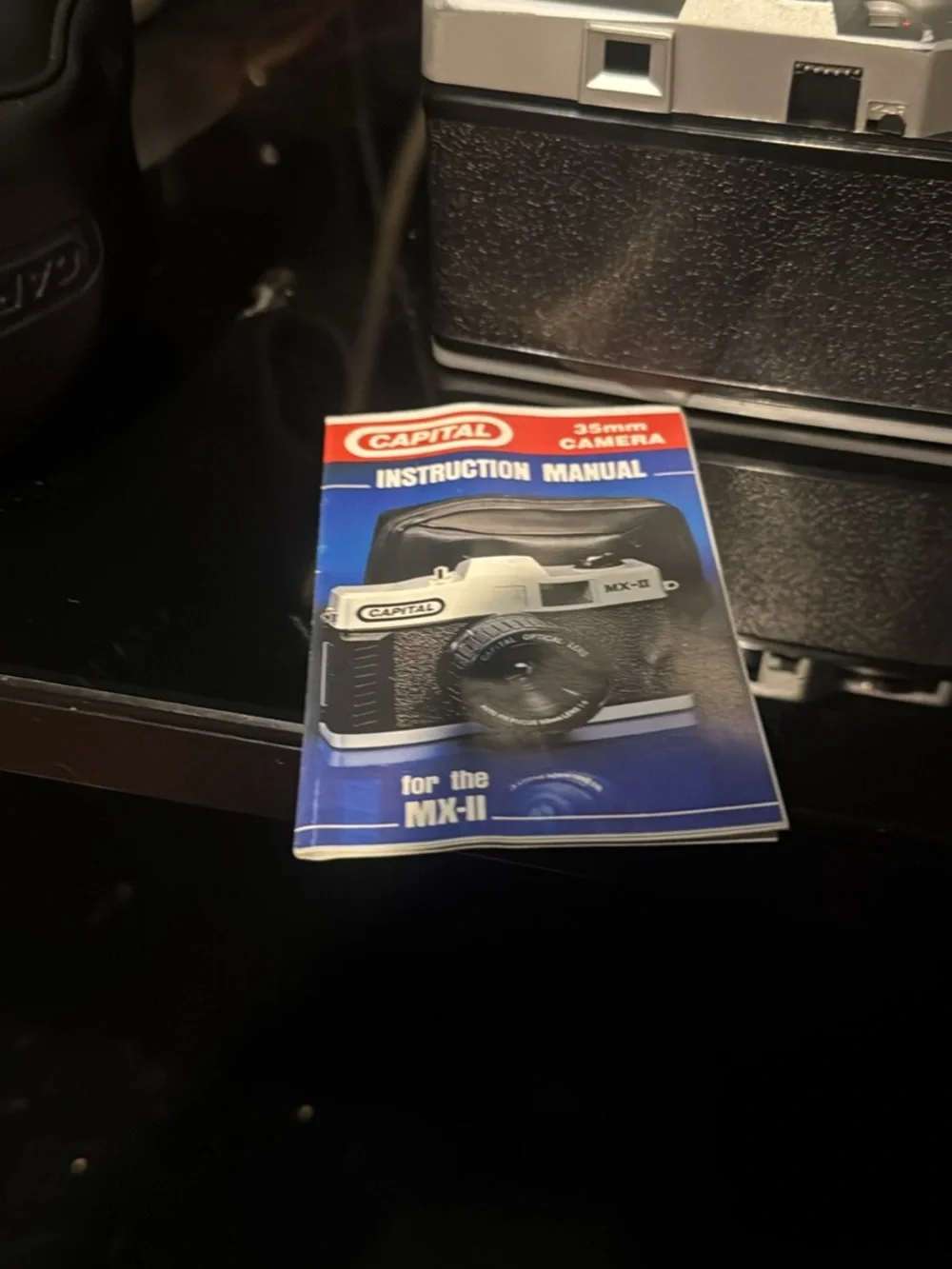 Capital MX-II 35mm Film Camera in Black and Silver with Carry Case
